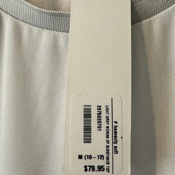 NEW Soft Surroundings Relaxed Elegance Tunic Light Grey Women's Medium NWT - Picture 4 of 5